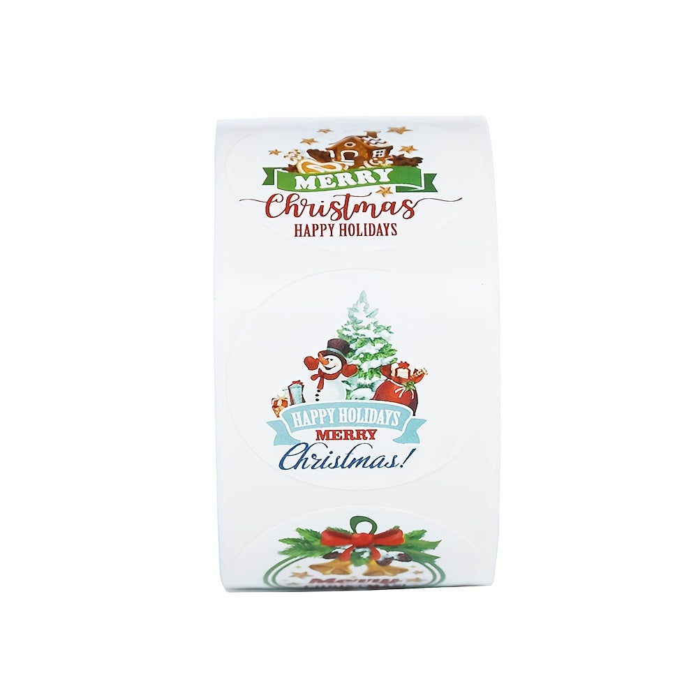 500 Christmas Snowman Stickers for Party & Baking