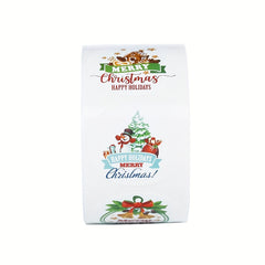 500 Christmas Snowman Stickers for Party & Baking