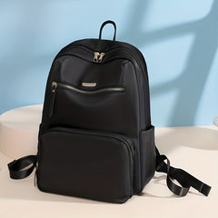 Minimalist Casual Zipper Backpack Lightweight Solid Rucksack