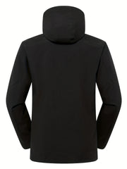 Men's Thermal 3-in-1 Jacket Windproof Stand Collar Zip Pockets
