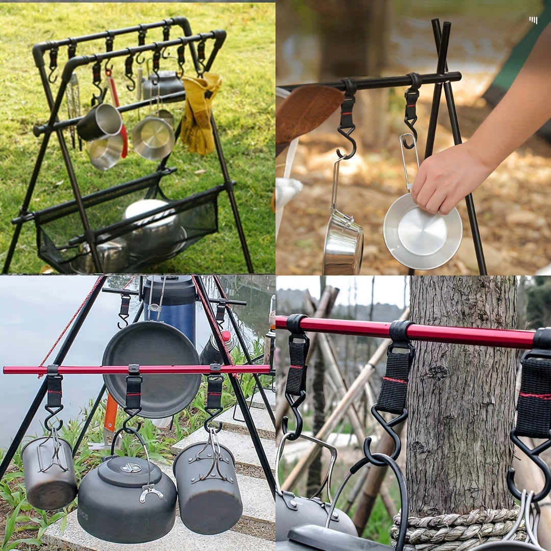 5 pcs Camping Rack Hook for Coats & Tents, High Load Capacity