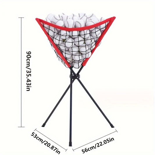 Baseball Tennis Ball Basket Rack Triangle Ball Holder Rack