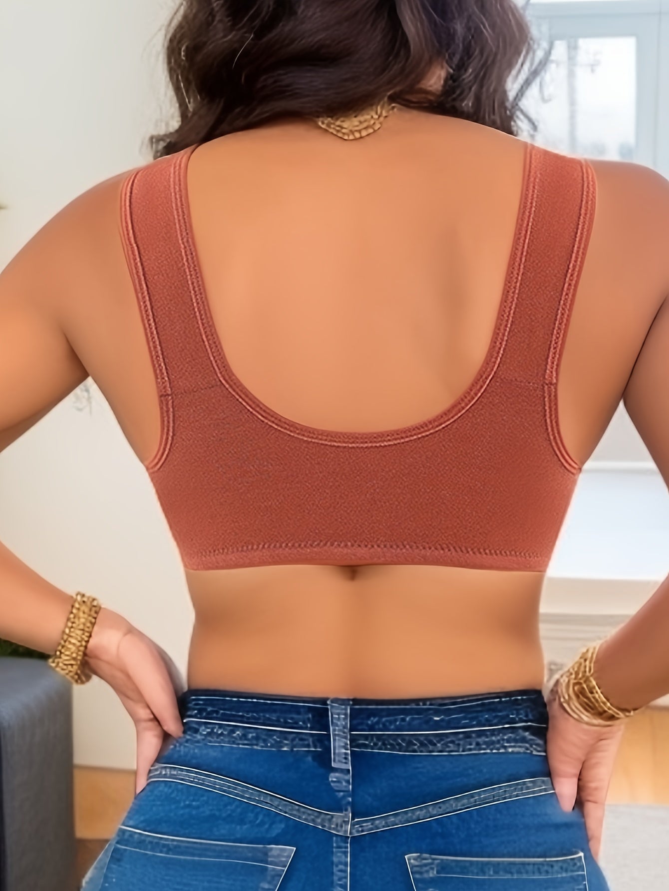 Front Buckle Wireless Push Up Bra