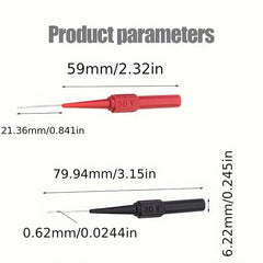 Multimeter Test Probe Back Probes Insulation Piercing Needles 30V