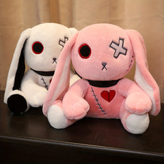 Spooky Gothic Bunny Stuffed Crazy Rabbit Plush Toys