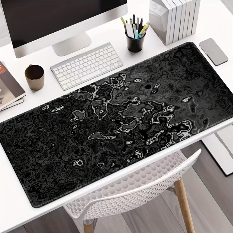 Large Dark Gray Gaming Mouse Pad Non-Slip Rubber Material Office Use