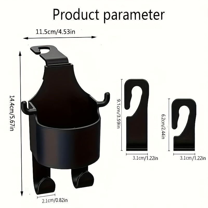 Car Water Cup Holder Seat Back Storage Box Hook Car Decor Car Storage