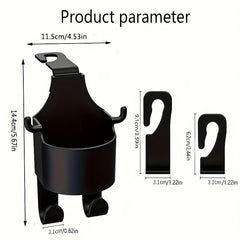 Car Water Cup Holder Seat Back Storage Box Hook Car Decor Car Storage