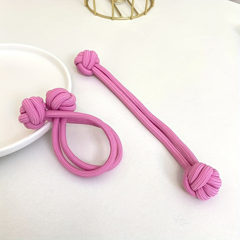 Chinese Knot Hair Rope Elastic Ponytail Holder Hair Accessories
