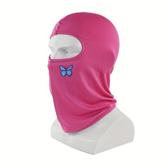 Butterfly Print Cycling Pullover Hat Ice Silk Breathable Sunscreen Mask