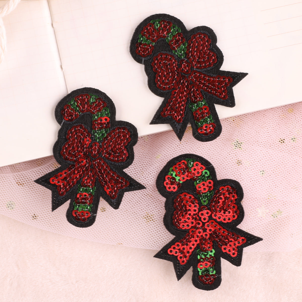3pcs Bow Applique Patch Clothing Coat Hat Bag DIY Iron On Patch