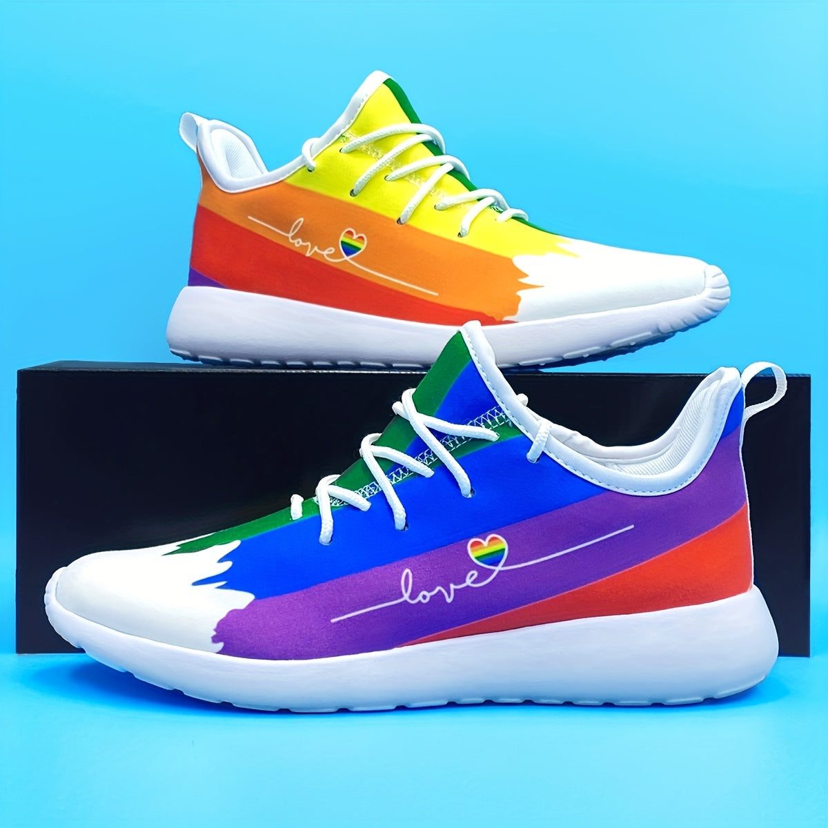 Pride Month Men's Lightweight Gym Sneakers