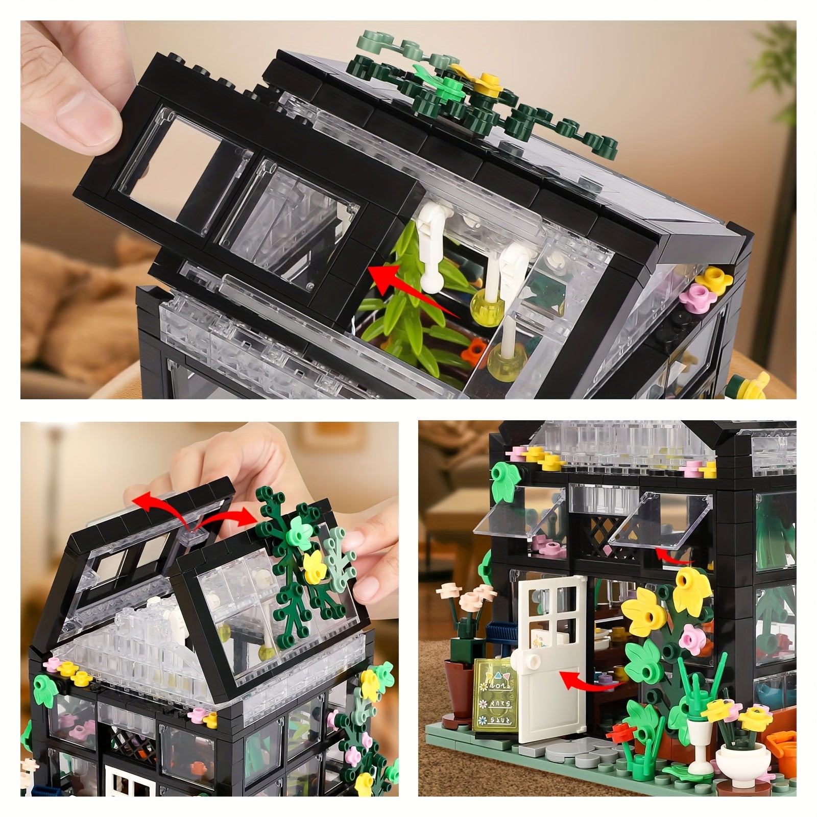 Flower Friends House Building Set - Elegant and Warm Environment - 579pcs
