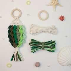 Rainbow Fish Macrame Kit - DIY Craft Tutorial - Choose Your Colors