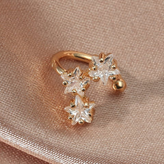 Bee Zircon Ear Cuff Copper 18K Plated Casual
