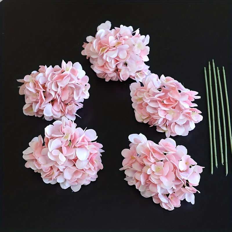 5pcs Hydrangea Artificial Flowers for Wedding Table Decor