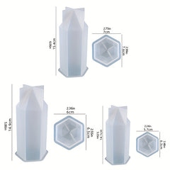 Hexagonal Vertebrae Candle Making Silicone Mold