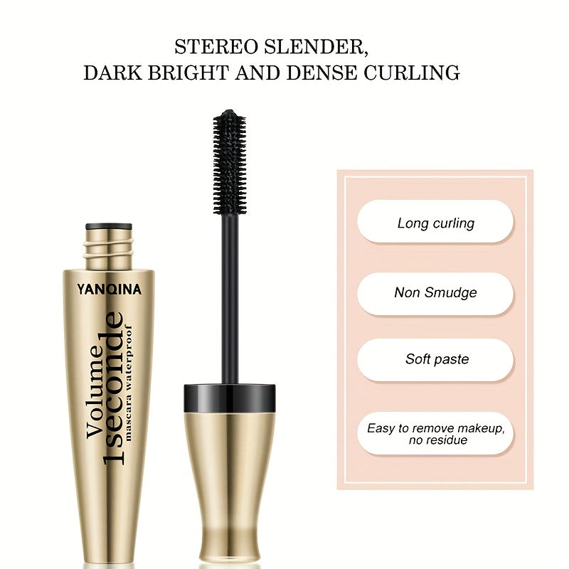 3D Waterproof Mascara Fiber Eyelashes Curling Brush Long Lasting