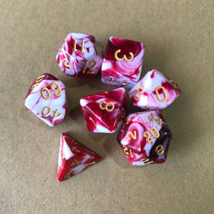 7 Double Colors Dice Sets for Table Games