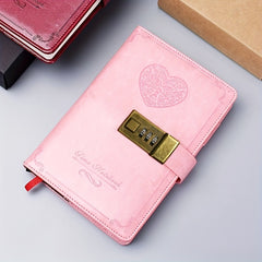 Vintage B6 Lock Diary for Girls and Women