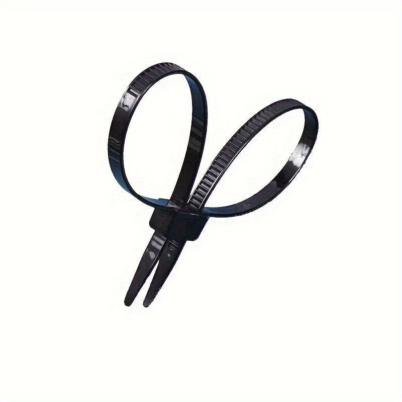 2pcs Double Hole Double Buckle Plastic Nylon Ties Pack
