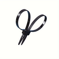 2pcs Double Hole Double Buckle Plastic Nylon Ties Pack