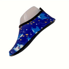 Boy's Shark Pattern Water Socks Non Slip Shoes