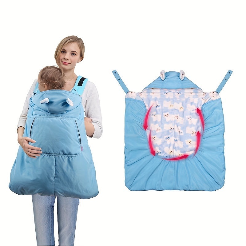 Windproof & Warm Baby Carrier Cloak Waterproof Stroller Cloak