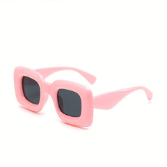 Square Frame Sunglasses Cat Eye Glasses Wide Temple