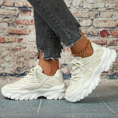 Breathable Chunky Sneakers Wear Resistance Non Slip Running Shoes