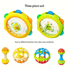 Baby Hand Crank Toy Set - Tactile & Hearing Development