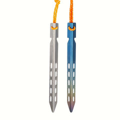 Titanium Alloy V Tent Pegs Windproof Camping Nails