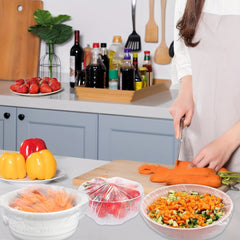 100-200pcs Reusable Elastic Food Storage Bags