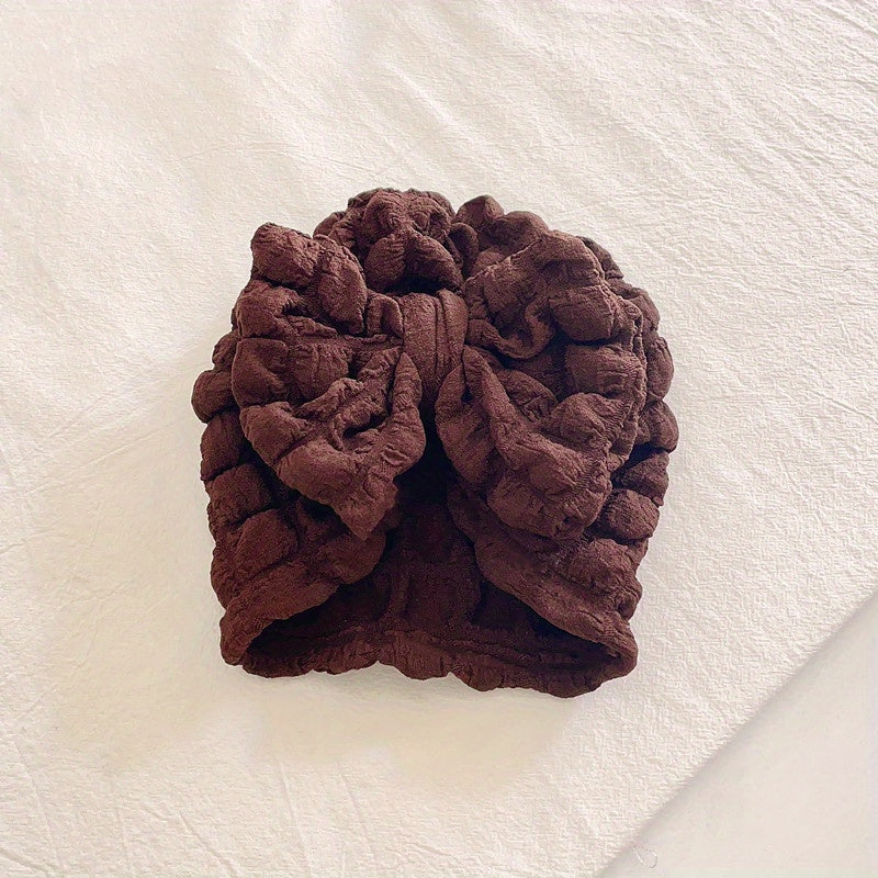 Turban Headwrap Soft Comfort Knotted Bow Hat for Newborn