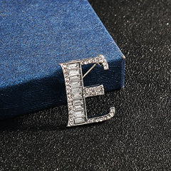 English Letter Small Brooch Suit Shirt Cardigan Pin Accessories