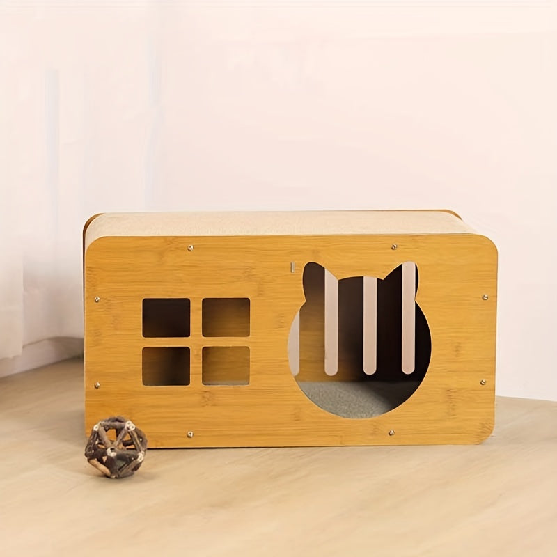 Interactive Cat Toy & Scratcher Bed Keeps Cat Entertained