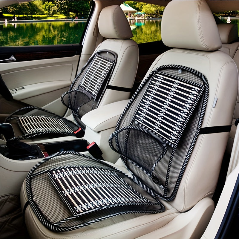 Summer Car Massage Bamboo Silk Cushion Dual-use Breathable Waist Support