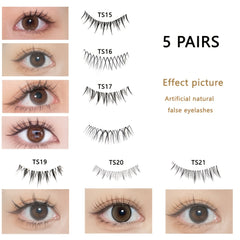 Natural Look False Eyelashes Short Japanese Lashes