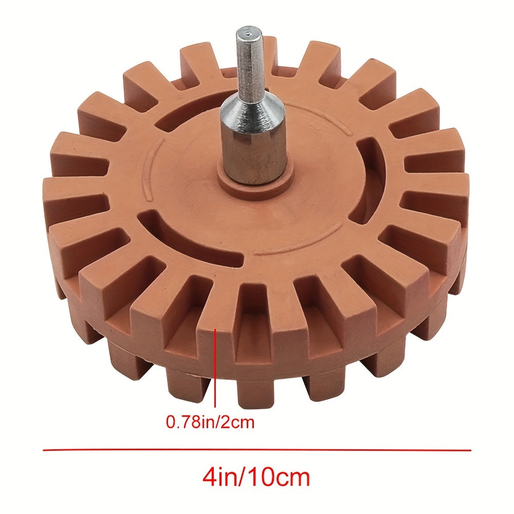 4 inch Rubber Removal Wheel for Car Glass Surface Decal Removal