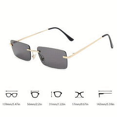 Rimless Sunglasses UV400 Candy Shades for Beach Party