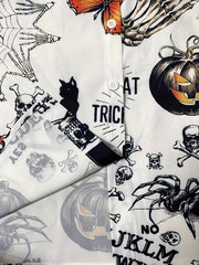  Gothic Blouse Skull & Butterfly Print Button Up Shirt