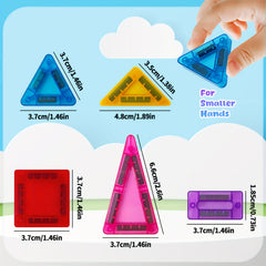 57pcs Mini Magnetic Building Blocks Small Size Iron Box Creative Stacking Toy