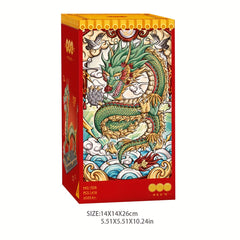 Dragon Building Blocks Culture Animal DIY Bricks Desk Decoration