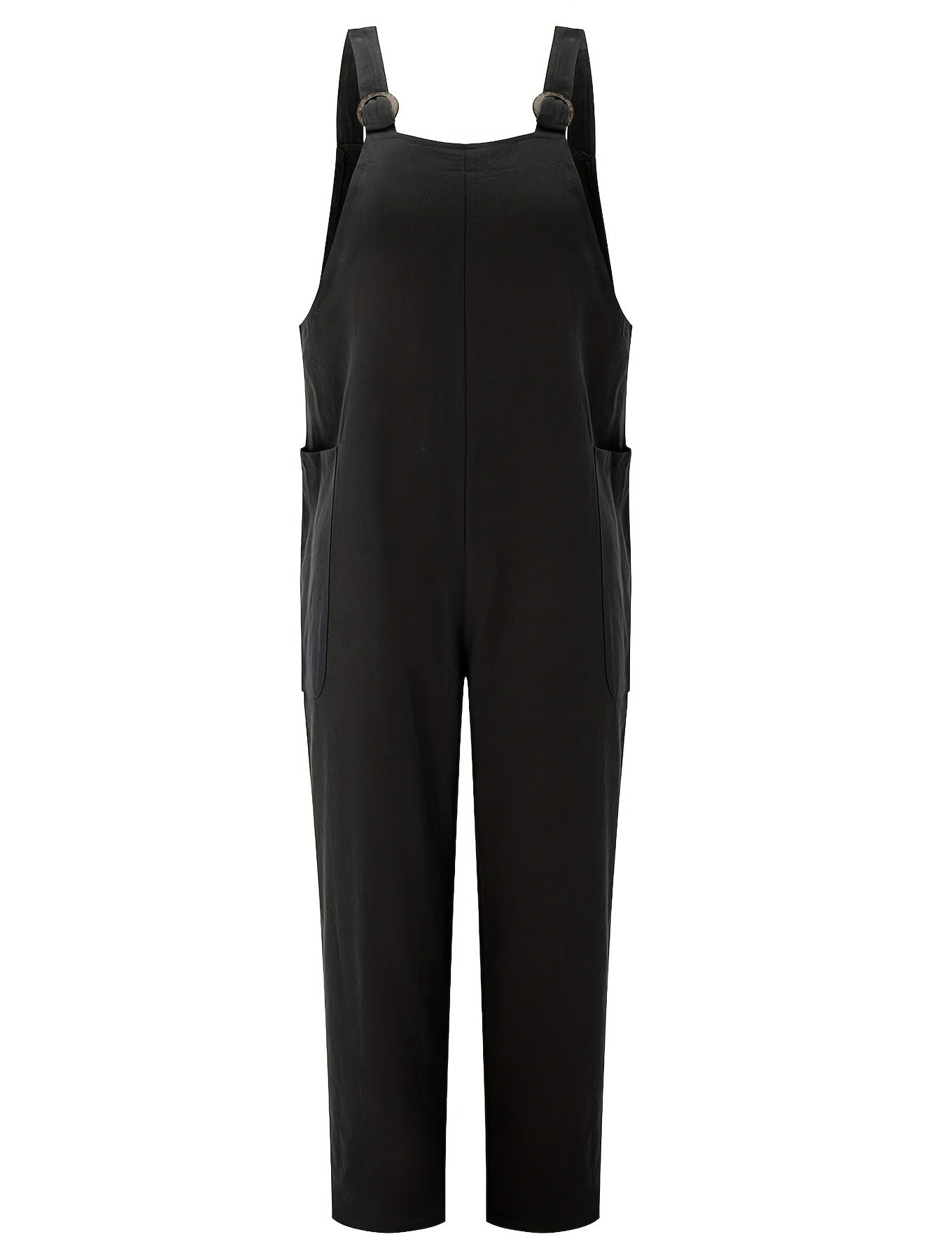 Patched Pocket Overall Jumpsuit for Women