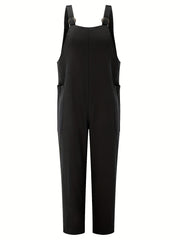 Patched Pocket Overall Jumpsuit for Women