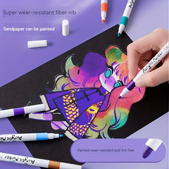 Acrylic Paint Markers Fine Tip Washable Permanent for Art