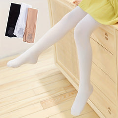 Kids Plain Pantyhose Dancing Socks Comfortable