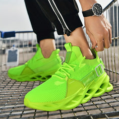 Lightweight Non Slip Running Shoes Breathable Knit with Shock Absorption
