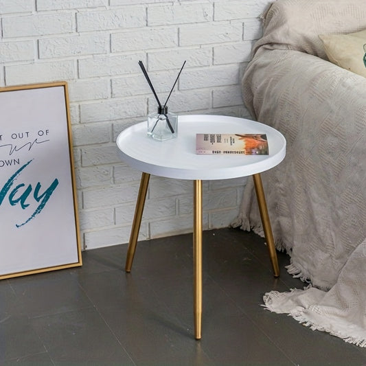 Nordic Round Coffee Table Mini Wooden Bedside Table 3 Legs Modern Minimalist Tea