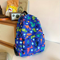 3pcs Lightweight Cartoon Print School Bags Set Backpack Lunch Bag Pen Case